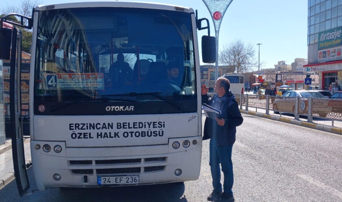 Erzincan Belediyesi Zabıta Müdürlüğü Ulaşım Birimi, şehir içi toplu taşıma